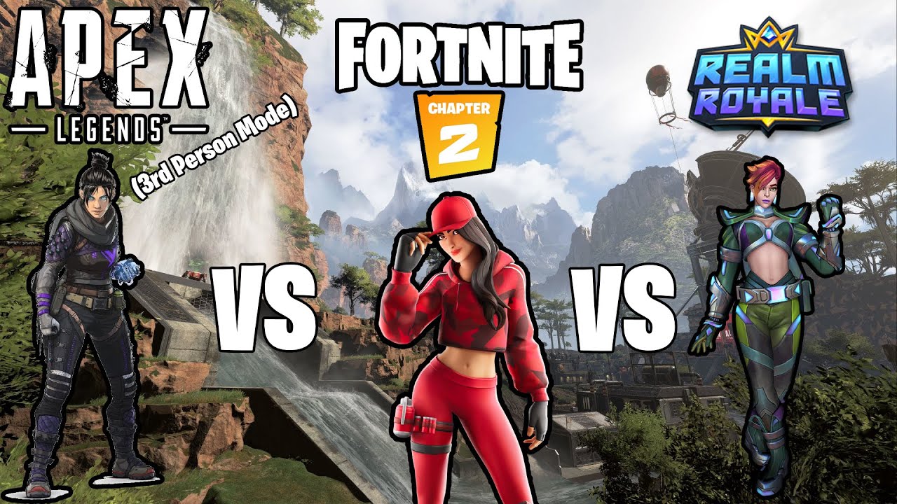 Apex Legends 3rd Person Mode vs Fortnite and Realm Royale