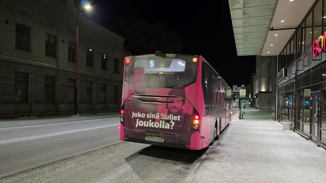 Savonlinja 60 Volvo 8900LE B8RLE 6x2 @ Jouko bus line 5 in Lappeenranta, Finland