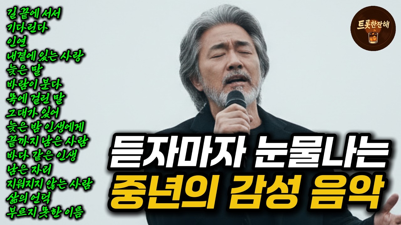 들으면 눈물 나는 중년 감성 트로트｜가슴 먹먹한 인생과 사랑 이야기 2시간 연속듣기