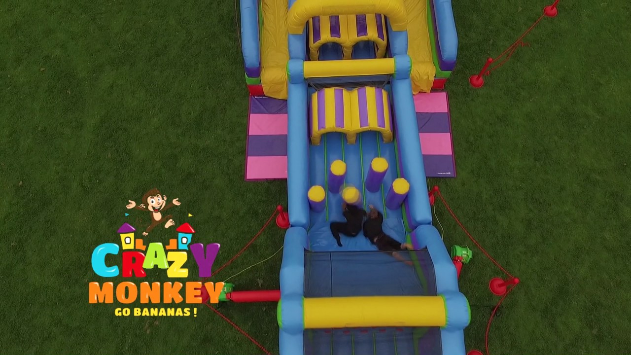 Inflatable rentals | Erie PA | Crazy Monkey Inc | 130' Obstacle course