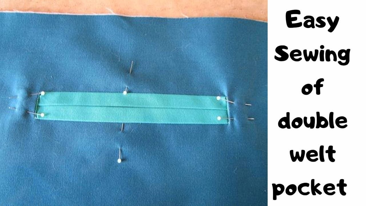 How to sew a Welt Pocket | Easy way to sew a double welt pocket | How to sew a Pocket | jacket