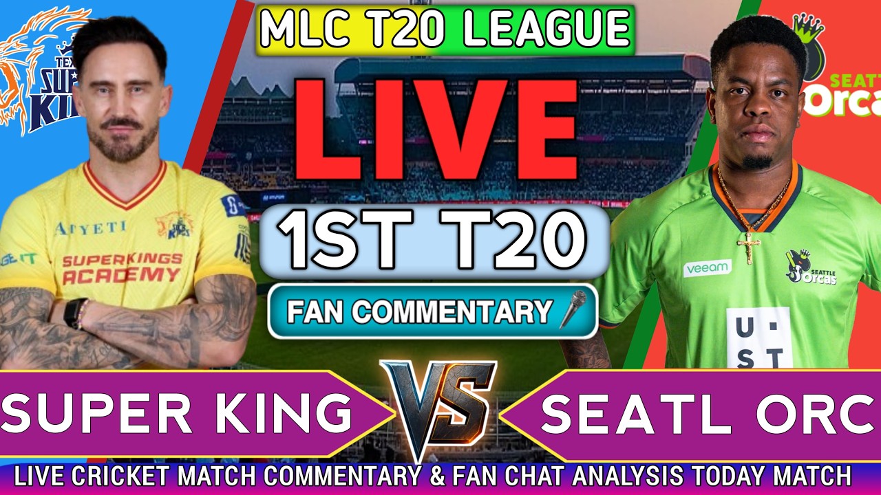 Texas Super Kings vs Seattle Orcas Live | OS vs TSK 1ST T20 Match | Live Score & Commentary