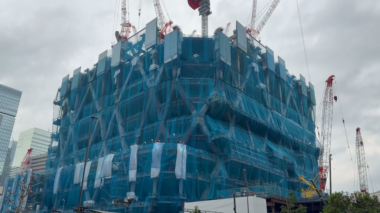 62階385m「Torch Tower（トーチタワー）」（常盤橋街区再開発プロジェクト B棟）の様子 2026年3月18日撮影