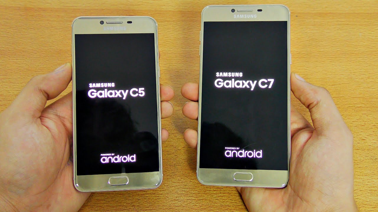 Samsung Galaxy C5 vs C7 - Speed Test! (4K)