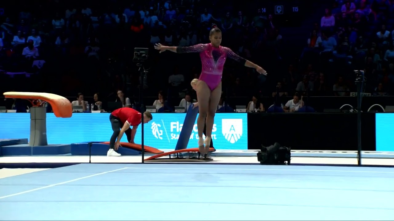 NAVAS Karla (PAN)_2023 Artistic Worlds, Antwerp (BEL)_Qualifications_Floor Exercise