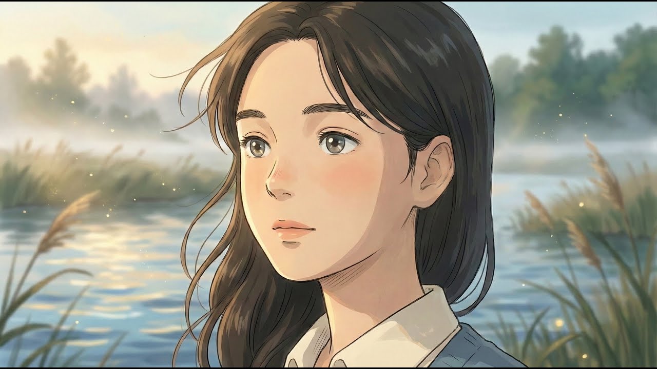 🌿🌾 Quiet Moments by the River | Gentle Countryside Life | Cozy Ghibli ASMR 🍵🌅