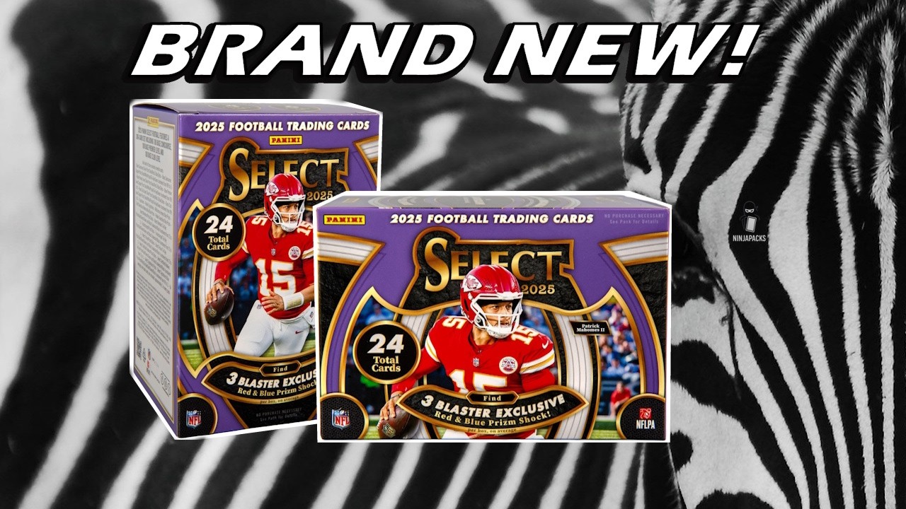🦓 ASMR Zebra Hunt! 2025 Select Football Blasters (Red & Blue Shock Parallels!)