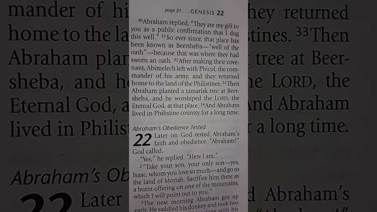 Genesis 21 & 22 