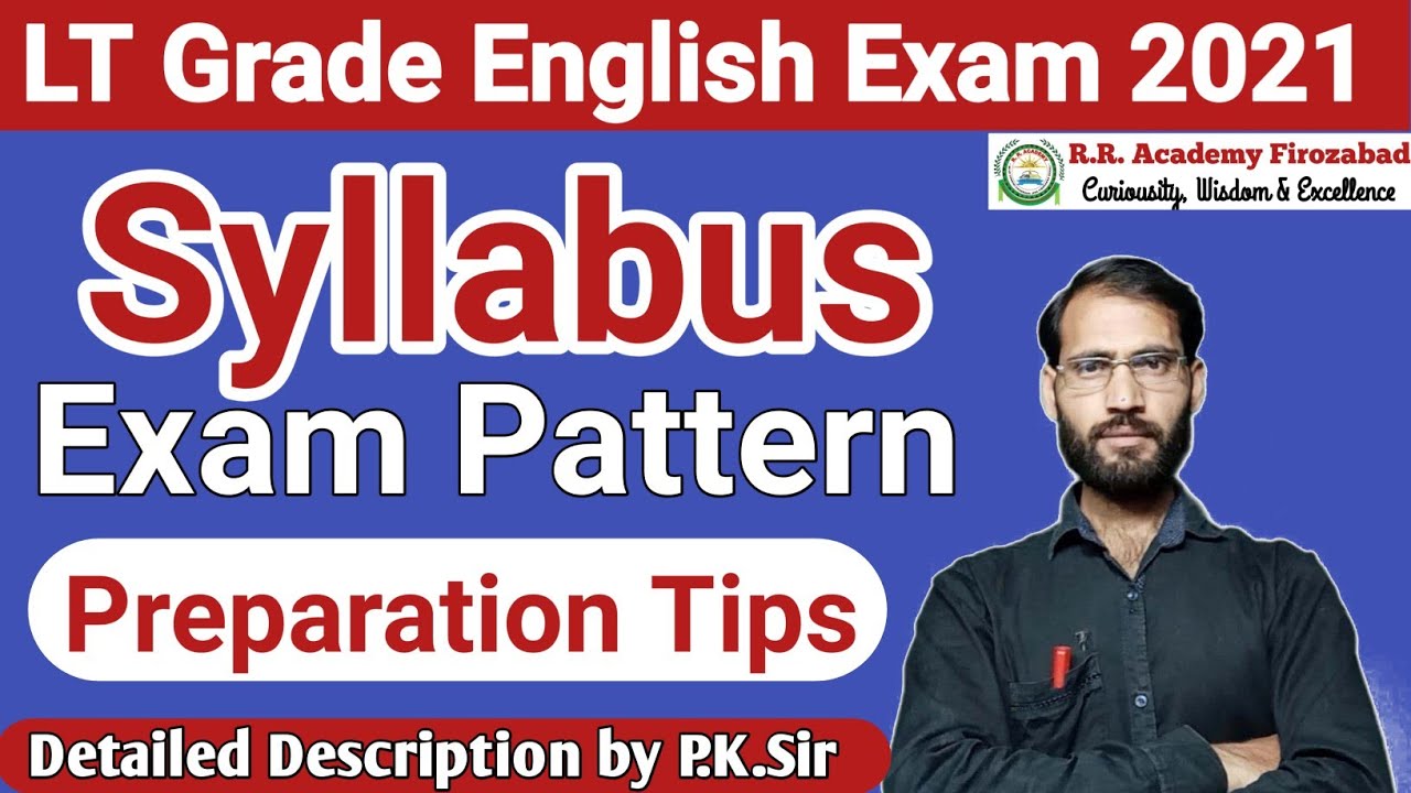UP LT Grade English syllabus and Exam Pattern | LT Grade English preparation Tips  by P.K.Sir