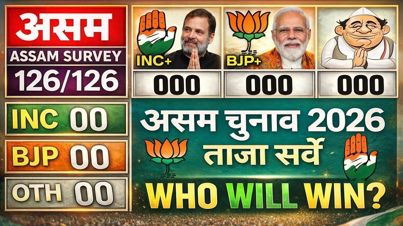Assam assembly election 2026 opinion poll:Who will win assam? #congress vs #bjp tajasurvey poll|