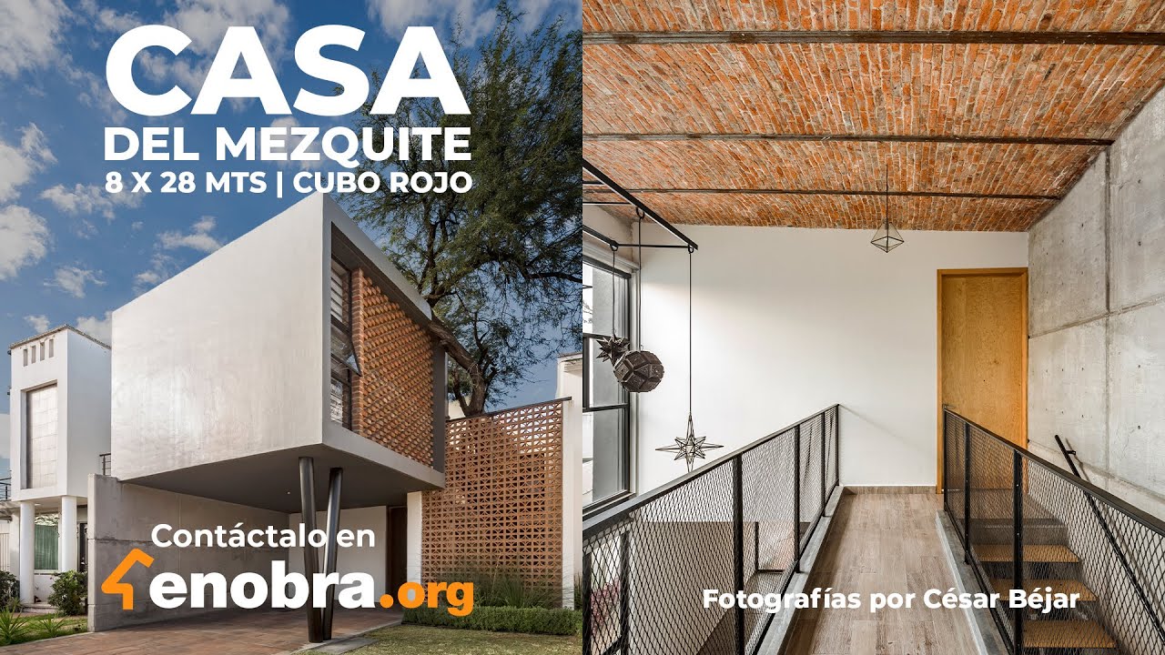 CASA CON CELOSÍA DE BARRO 🌳🧱 | CUBO ROJO | OBRAS AJENAS | 8X28 mts