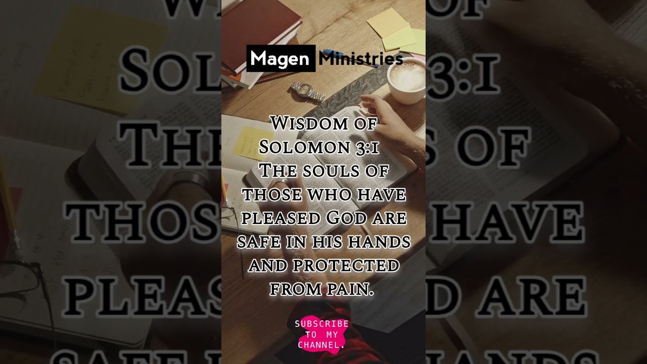 The Safety of Souls in God&rsquo;s Hands #WisdomOfSolomon  #GodsProtection #FaithfulSouls #DivinePeace