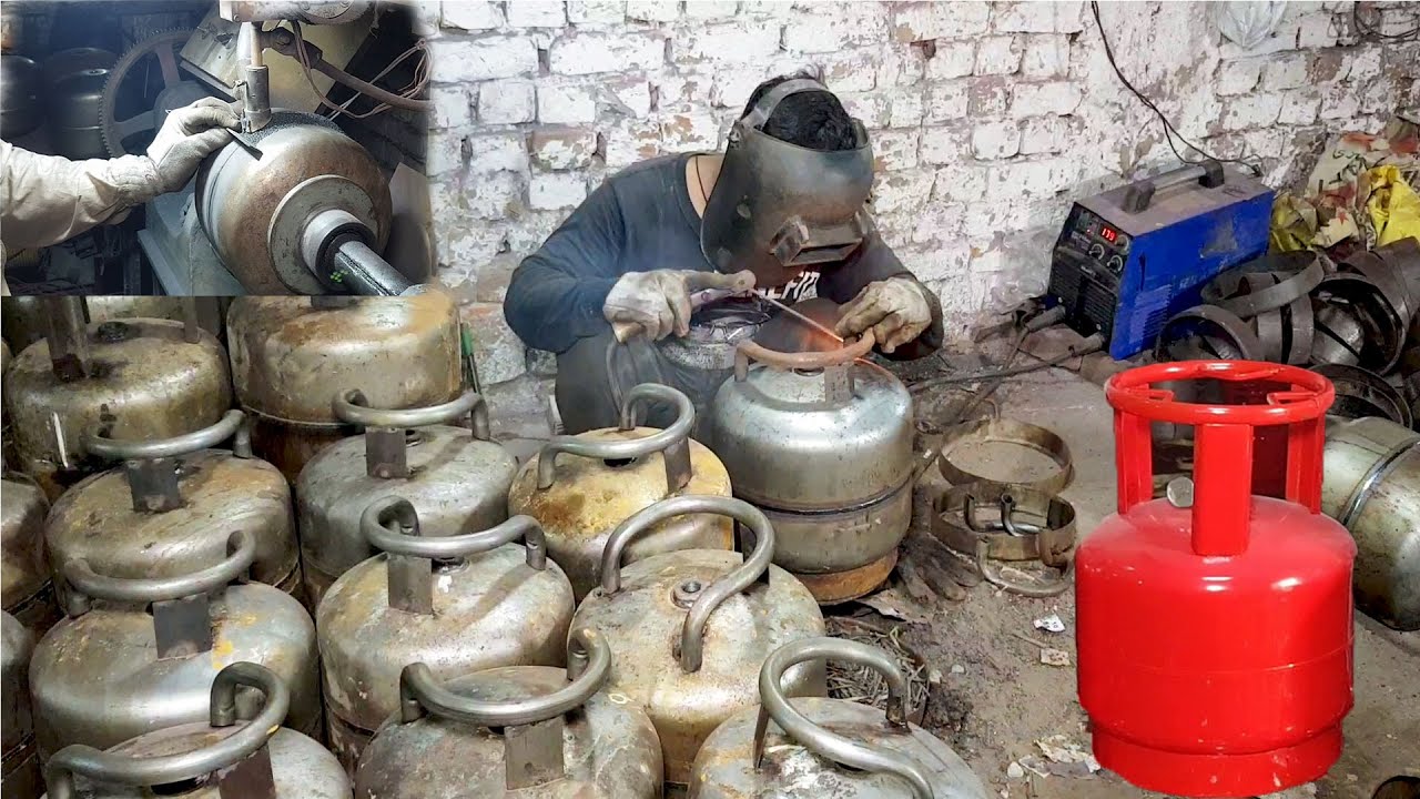 How LPG Gas Cylinder Are Made || Amazing Manufacturing Process Of Making Gas Cylinder In Factory