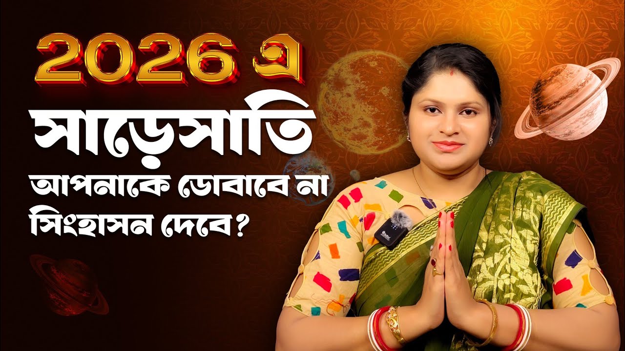 2026 এ সাড়েসাতি আপনাকে ডোবাবে না সিংহাসন দেবে? #astrology 