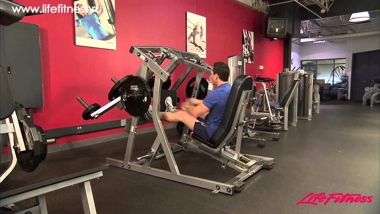 Независимый жим ногами сидя Hammer Strength