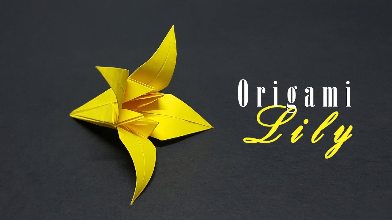 CÁCH GẤP HOA LILY CỰC ĐẸP DỄ LÀM /【ORIGAMI LILY】