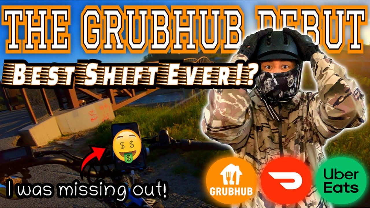 My First E-Bike Grubhub Shift Was CRAZY! Better than Uber Eats and Doordash Food Delivery??