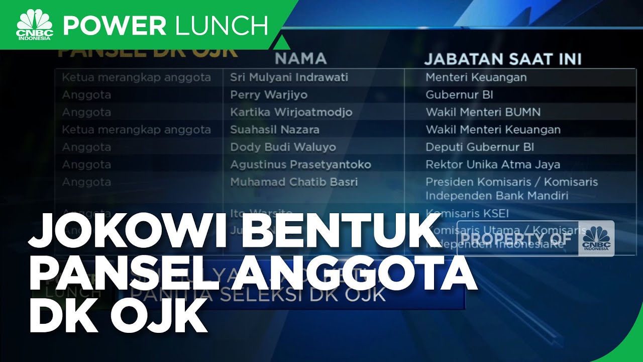 Jokowi Bentuk Pansel Anggota DK OJK
