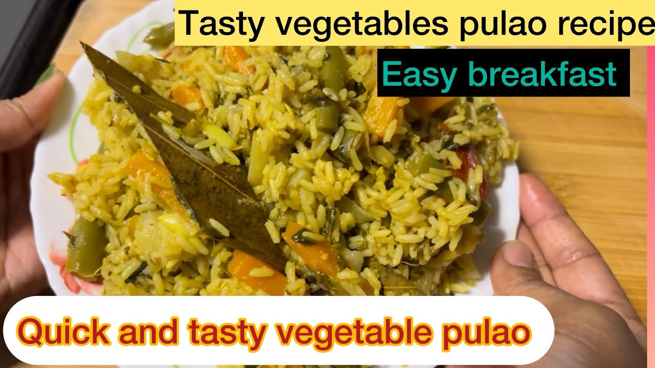Tasty vegetable pulao recipe 😍// ತರಕಾರಿ ಪಲಾವ್ ಮಾಡುವ ವಿಧಾನ 👌