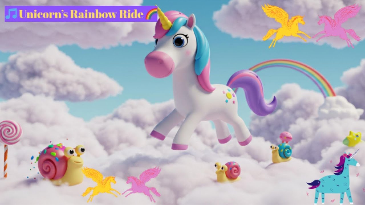 Unicorn’s Rainbow Ride, Nursery Rhyme For Kids|| KIDS GALAXY