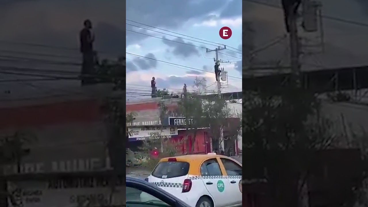 Escape desesperado: termin&oacute; electrocutado al subir a un poste