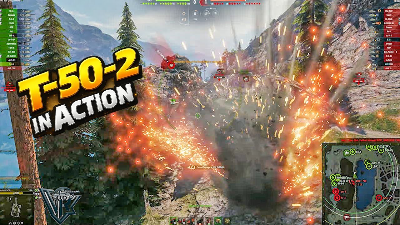 I Survived Everything Until This Jump with my T-50-2 World of Tanks