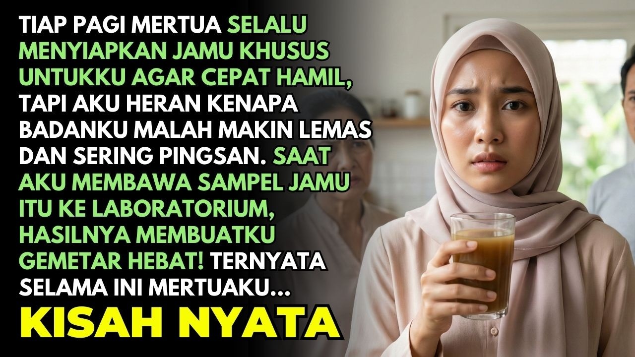 TIAP PAGI MERTUA BERI JAMU AGAR CEPAT HAMIL, HASIL LAB BIKINKU GEMETAR!