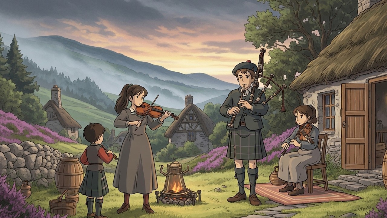 A Day in 8th Century Scotland | Highland Village Life in Cinematic Ghibli Style