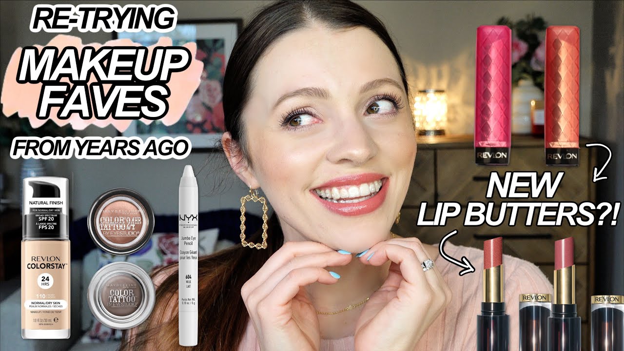 DRUGSTORE MAKEUP I LOVED YEARS AGO // Re-trying Old Makeup Faves #nostalgia