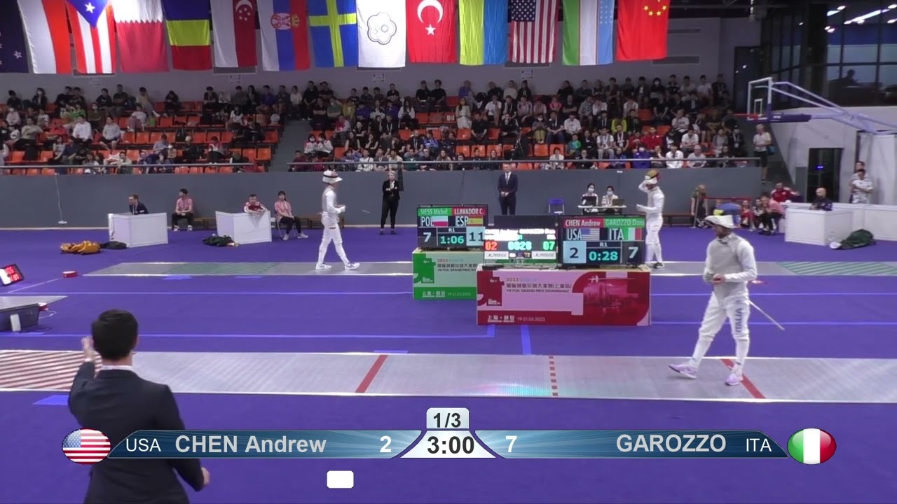2023 145 T32 14 M F Individual Shanghai CHN GP RED CHEN USA vs GAROZZO ITA