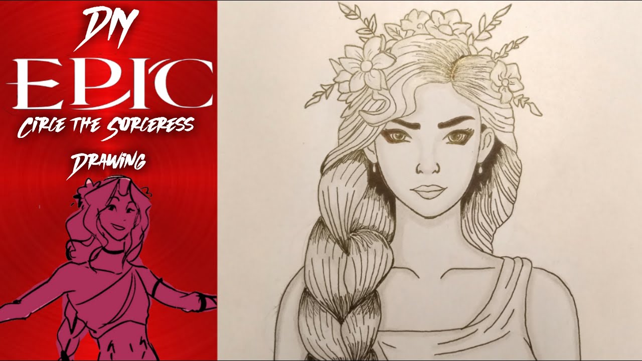 TexasWolfArt: DIY Drawing of Circe the Sorceress from Epic The Musical | Puppeteer