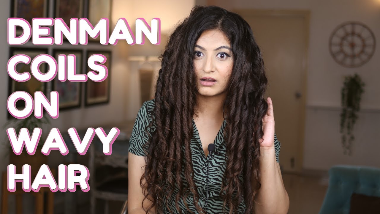 DENMAN BRUSH on 2b/2c WAVY HAIR | 7 Row Denman Brush | How to create Denman Brush Coils on Wavy Hair