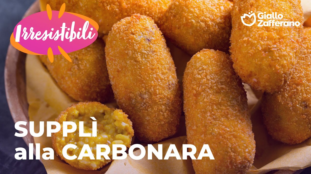 SUPPLÌ alla CARBONARA - CROCCANTI ed IRRESISTIBILI💛🥓