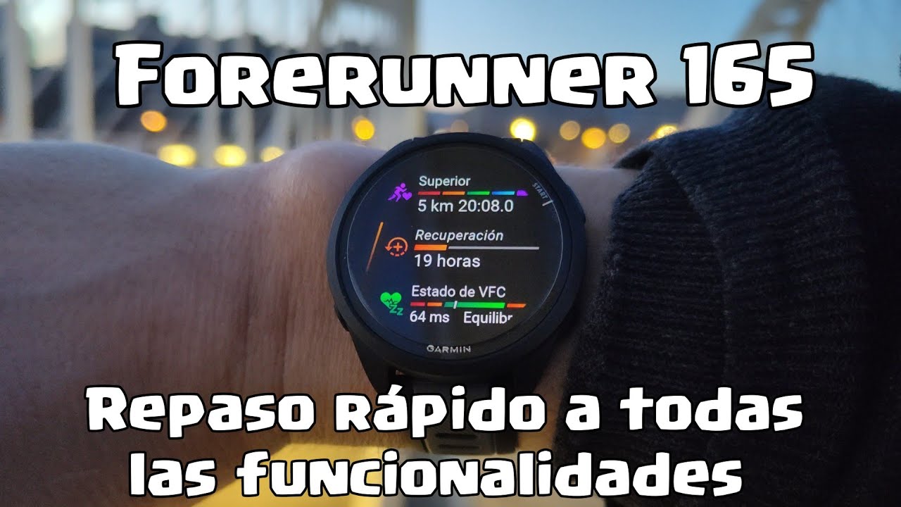 GARMIN FORERUNNER 165 ✅ Repaso r&aacute;pido a todas las funcionalidades, as&iacute; sabr&aacute;s todo lo que tiene!