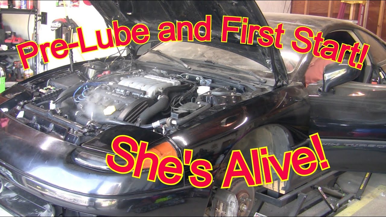 1991 Dodge Stealth - PreLube, First Start and Rolling out of the Garage