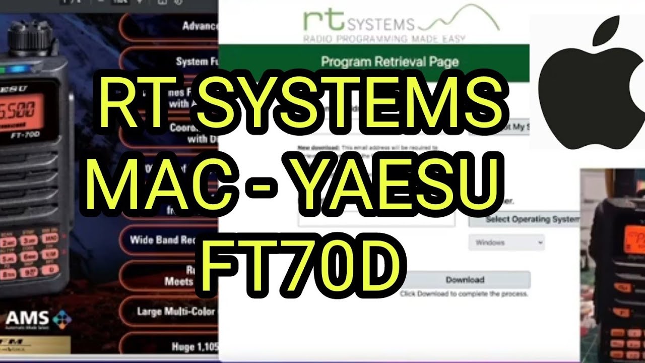 YAESU FT70D , RT SYSTEMS USING MAC
