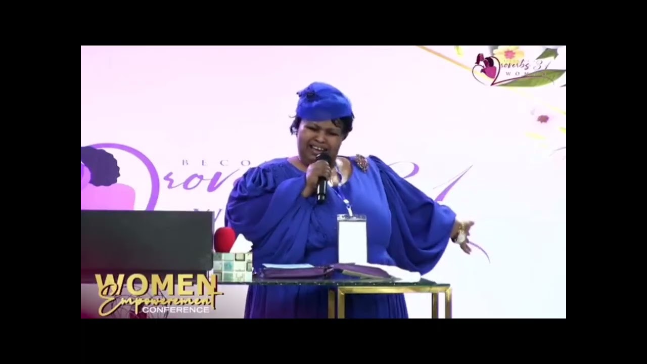 Prophet khanyo Ndlela worshiping in becoming a Proverbs 31 woman conference