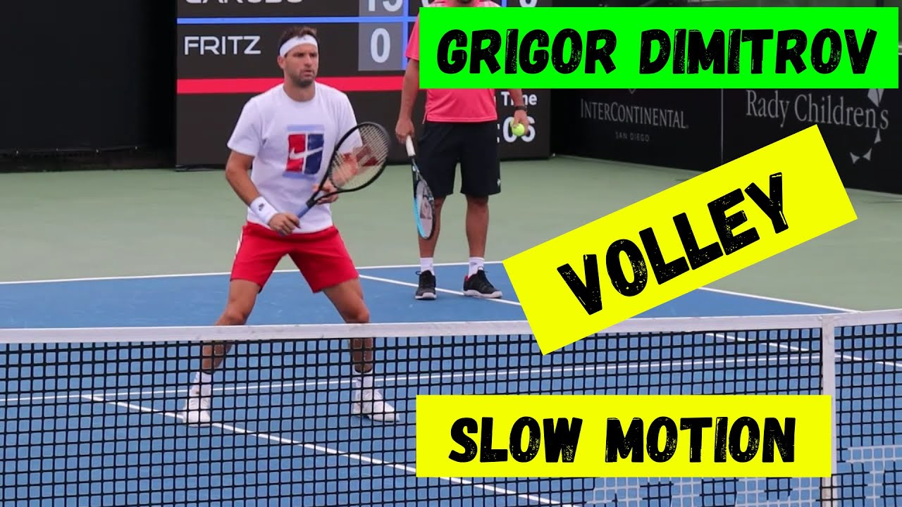 Grigor Dimitrov 🔥🎾 volley slow motion 🔥🎾 ATP tennis 2023 🎾