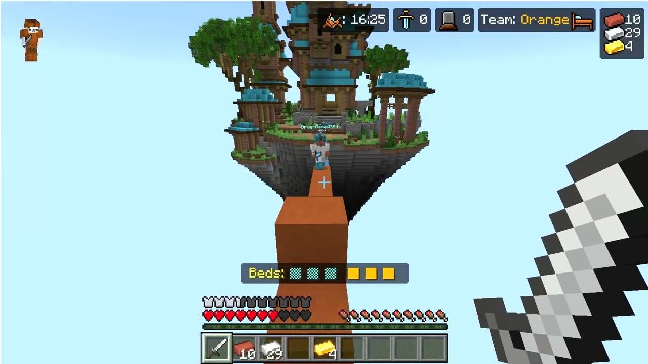 im trying to beat up the bedwars my first time