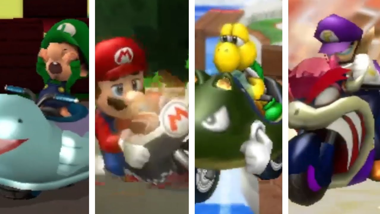 Mario Kart Wii Deluxe - All Characters Losing Animations (Bikes)