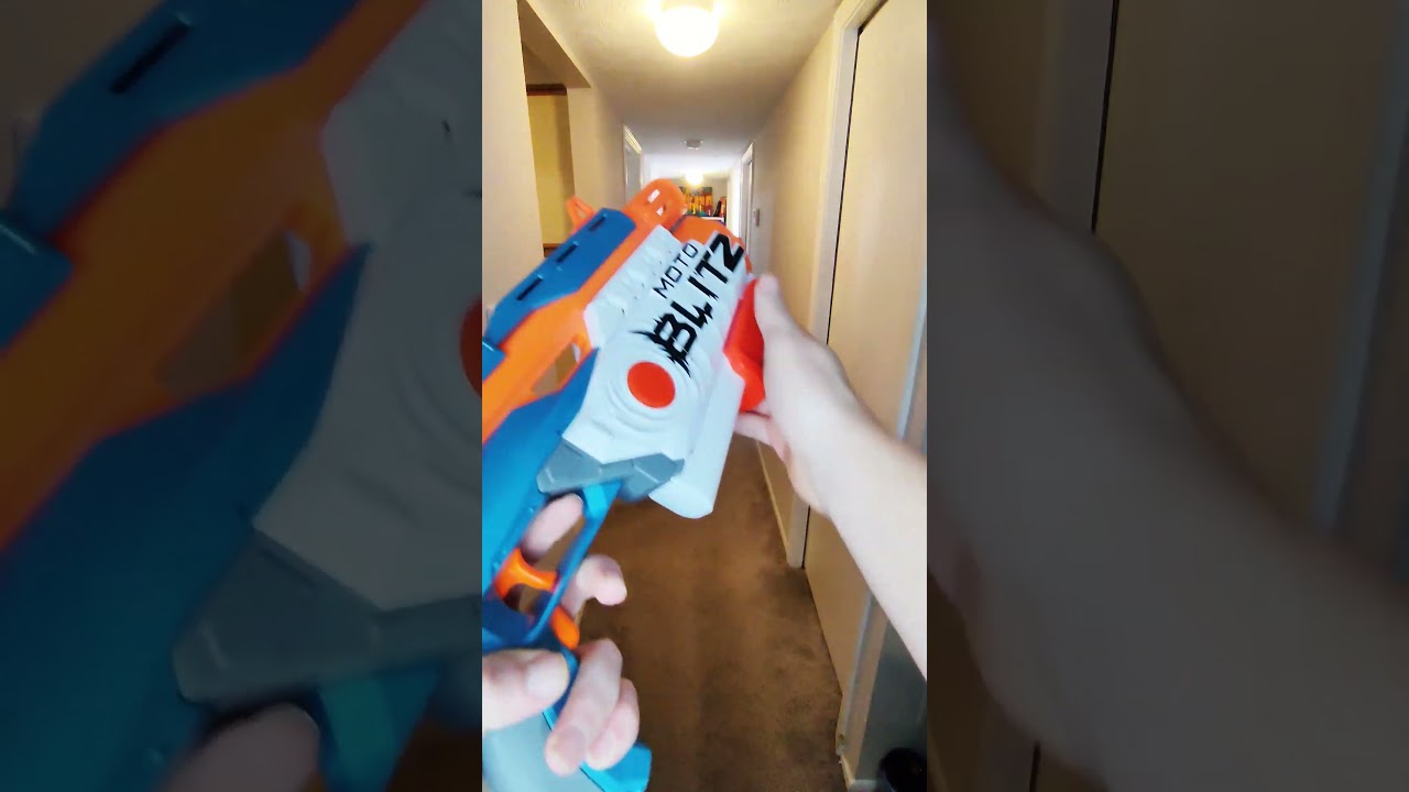 Nerf Elite2.0 Motoblitz Firing Demonstration #nerf #elite #blaster #motoblitz #electronic #flywheel