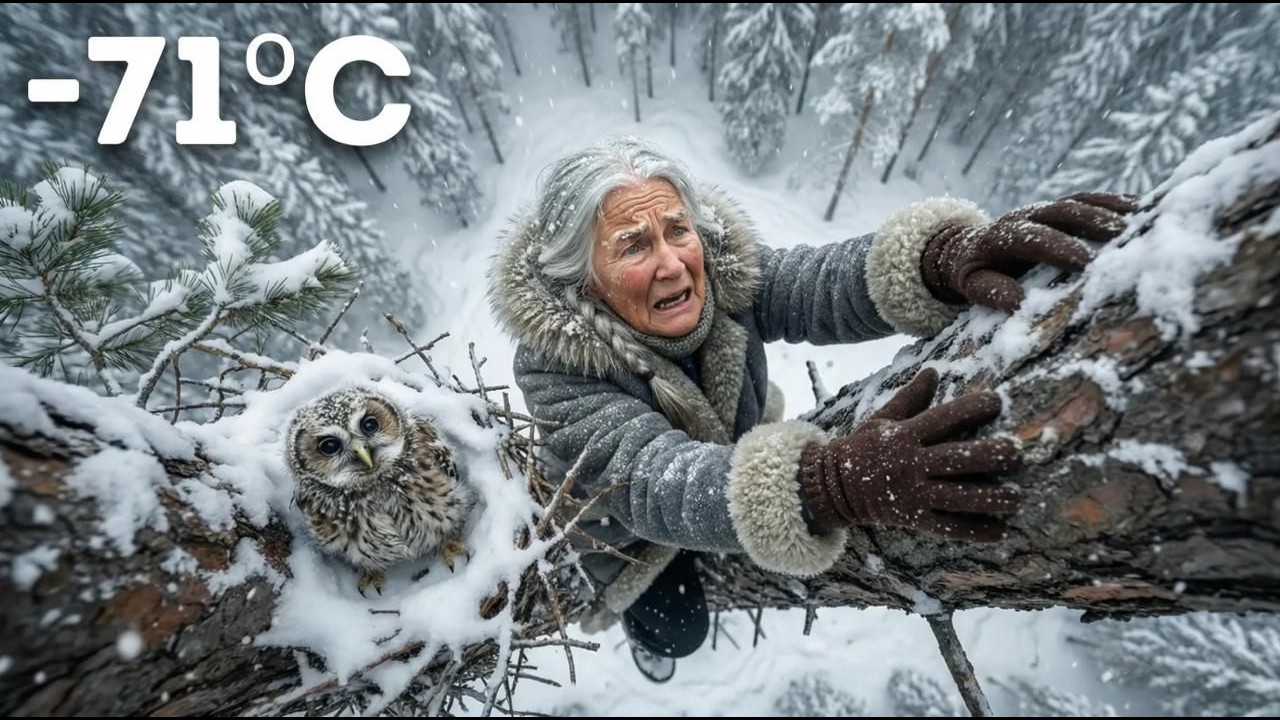 An Elderly Woman Rescues a Freezing Snowy Owl Chick in Siberia — [Heart-Touching Story]