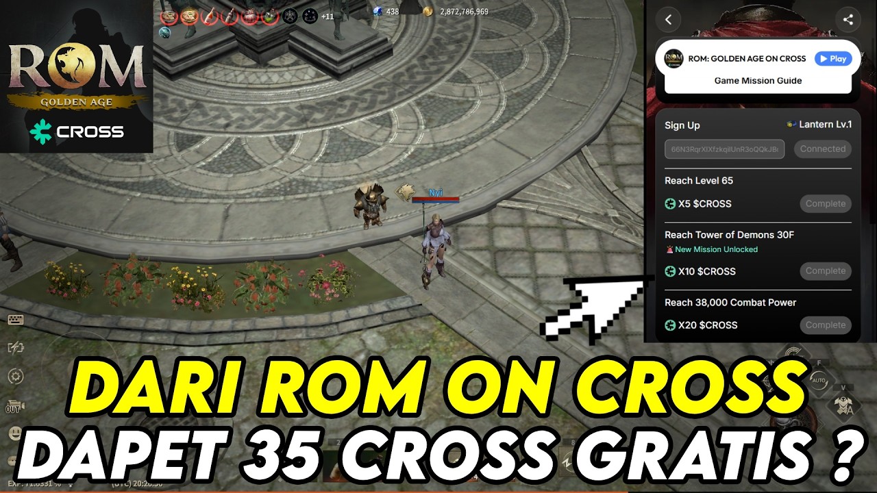 DAPET 35 $CROSS GRATIS ? DARI LEVELING & NAIKIN CP ? MISINYA GAMPANG ? - ROM GOLDEN AGE ON CROSS