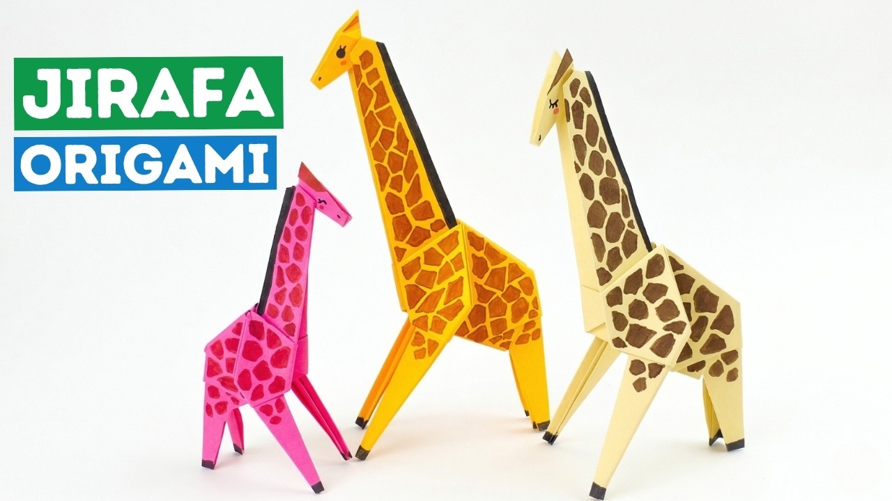 🦒 Cómo hacer una jirafa de papel fácil – Origami paso a paso