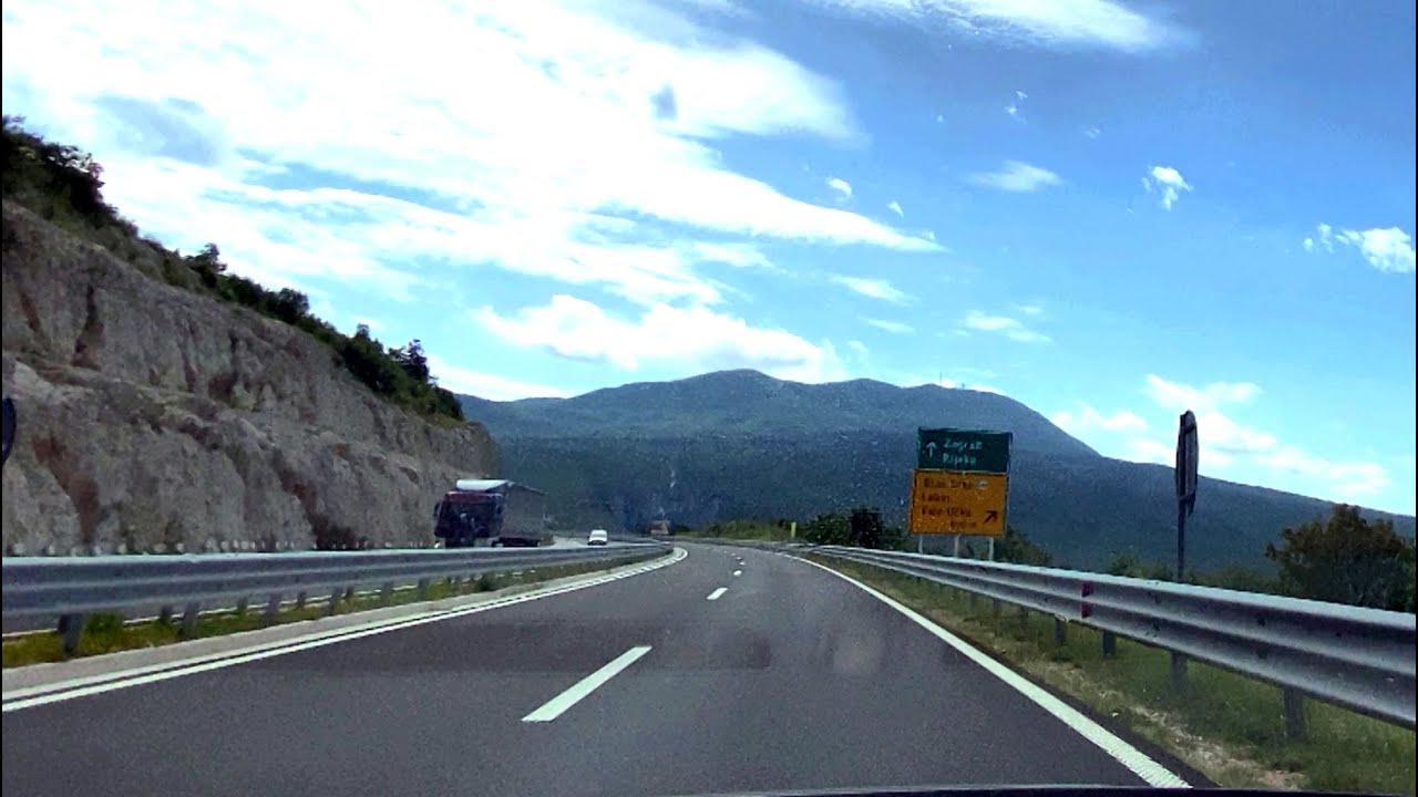 Approaching the Ucka Tunnel: A Scenic Car Ride | #carride #tunnel #istria #croatia #motorway