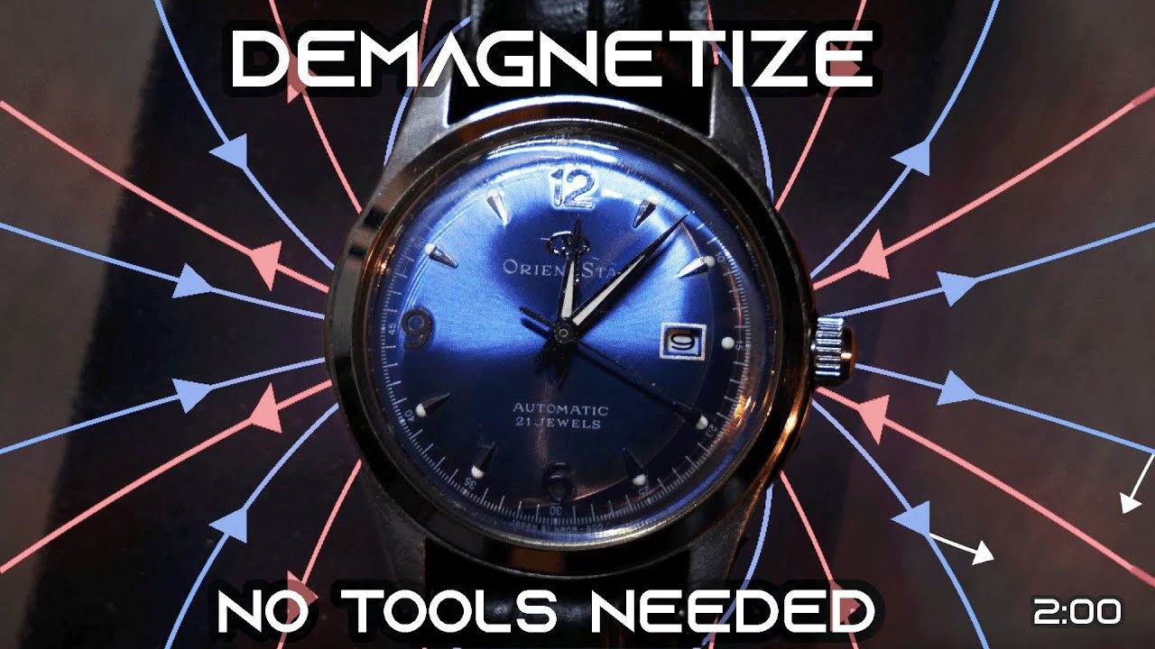 How to demagnetize a watch WITHOUT a demagnetizer tool at home (for FAST mechanical and automatic)