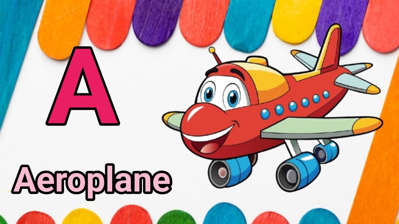 A for apple // अ से अनार //nursery rhymes abcd kidssong b for ball  phonics song