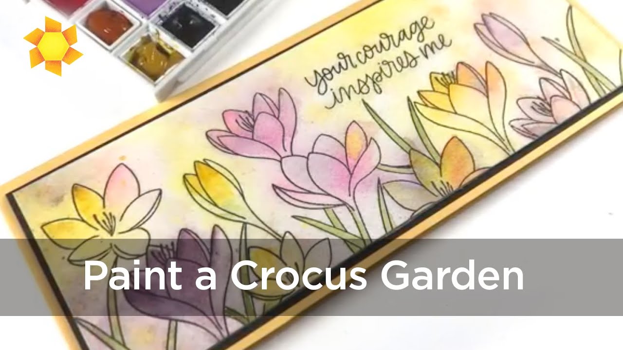 Paint a Crocus Garden