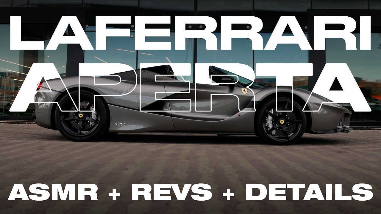 Ferrari Laferrari Aperta In Grigio Ferro Color Full Details (ASMR + Cinematic)