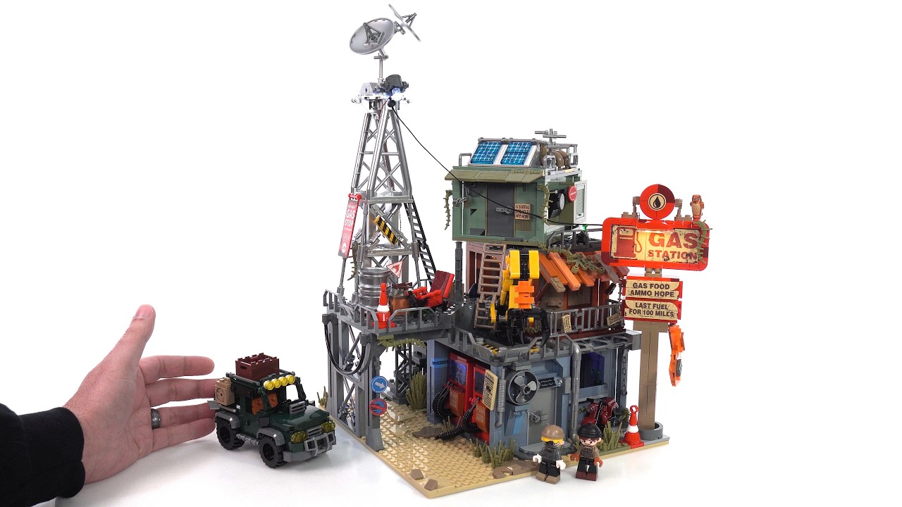 iambrick Doomsday Gas Station review! 2043 pcs, 32x32 base, LEDs, $110 USD #NotSponsored 30901